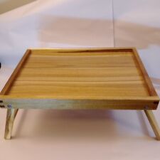 Bandeja plegable para desayuno cama mesa para servir vuelta TV cena grano de madera dura 17x12 pulgadas , usado segunda mano  Embacar hacia Argentina