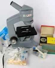 Vintage AO American Optical Company Sessenta Microscópio Stetson Student Lab Slides comprar usado  Enviando para Brazil