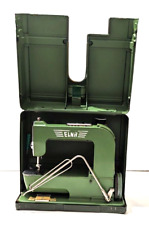 ELNA Grasshopper Portable Sewing Machine 500890 & Metal Case Working Condition for sale  Shipping to South Africa