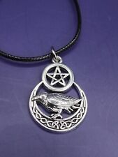 Raven pentagram necklace for sale  HYDE