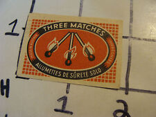Vintage matchbook label d'occasion  Expédié en Belgium
