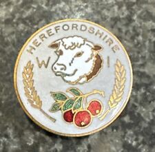 Herefordshire badge 1960s for sale  HIGH WYCOMBE