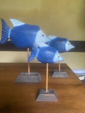 Fische holz dekoration gebraucht kaufen  Muldestausee