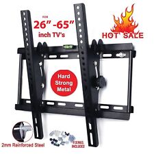 TV WALL BRACKET MOUNT TILT LCD LED QLED OLED 26 30 32 40 42 50 UP TO 65 INCH, used for sale  Shipping to South Africa