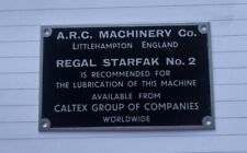 A.R.C Machinary Co. Littlehampton Caltex Płyta smarowa oleju Regał Starfak na sprzedaż  Wysyłka do Poland
