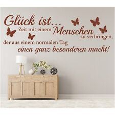 Wandtattoo spruch glück gebraucht kaufen  Wilster