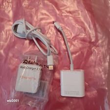 Adaptador de alimentación Ethernet Apple Lightning a RJ45/con nuevo adaptador de CA y cable USB segunda mano  Embacar hacia Argentina