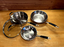 Used, Cooking With Calphalon Stainless 4 piece set for sale  Shipping to South Africa