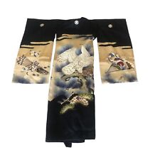 Kimono infantil japonês vintage roupão águia fãs samurai comprar usado  Enviando para Brazil