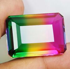 Used, 53.10 Ct Natural Tourmaline Multicolor Emerald Cut Loose Gemstone for sale  Shipping to South Africa