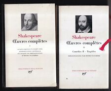 Shakespeare oeuvres completes d'occasion  France
