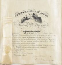 A.B. antigo c1864 Certificado de Diploma Elmira College Eliza Hardy Lord comprar usado  Enviando para Brazil