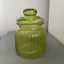 Green ribbed glass for sale  SOUTHEND-ON-SEA