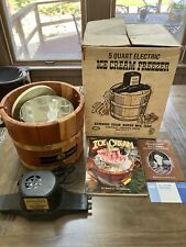 RCW Richmond Cedar Works Sterling 5 Qt. Vintage Ice Cream Freezer Maker, used for sale  Shipping to South Africa