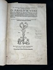 1532 Saint Basil & Erasmus BASILIUS Greek printing En Amice Lector Froben segunda mano  Embacar hacia Argentina