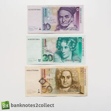 ALEMANIA: Juego de 3 billetes de marco alemán. segunda mano  Embacar hacia Argentina