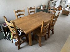 Oak dining table for sale  WATFORD