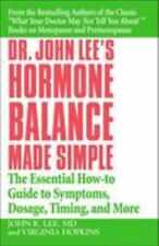 Equilíbrio hormonal do Dr. John Lee feito simples: o guia essencial de instruções para... comprar usado  Enviando para Brazil