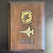Vintage AIR FORCE 429th Tactical Fighter Squadron Black Falcons Wood Plaque USA for sale  Shipping to South Africa