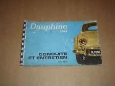 Manuel renault dauphine d'occasion  Briey