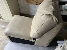 Beige leather chair for sale  ILKLEY