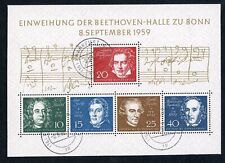 Bloque federal número 2 Beethoven sellado primer día Frankfurt segunda mano  Embacar hacia Argentina