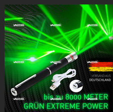 USB Laserpointer Grün 8000 METR Reichweite EXTREM STARK / SEHR HELL 1mW USB Akku comprar usado  Enviando para Brazil