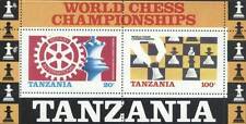 Tanzania 1986 Mi 313-14 BL 54 ** Chess Schach Echecs Scacchi Szachy Sport na sprzedaż  PL