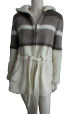 Vintage Hilda Ltd Icelandic Pure Wool Coat Hooded Fully Lined Belted Size M for sale  Shipping to South Africa