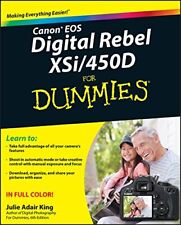 Canon EOS Digital Rebel XSi/450D For Dummies by King, Julie Adair Paperback The segunda mano  Embacar hacia Argentina
