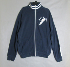 Chaqueta Polo Ralph Lauren Hombre Pequeña Azul Pie Alado Cremallera Completa Informal Pullover segunda mano  Embacar hacia Argentina