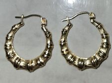 gold bamboo earrings for sale  Scottsdale