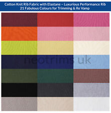 Cotton knit rib for sale  LEICESTER