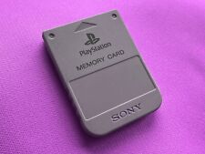 Official Sony PlayStation PS1 Memory Card x 1 Classic Grey Retro Gaming for sale  Shipping to South Africa