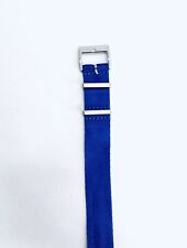 Blu Shark relógio militar azul marinho 1 peça pulseira com protetores de prata 20 mm novo, usado comprar usado  Enviando para Brazil
