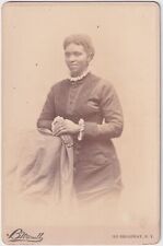 AFRICAN-AMERICAN Woman by Brownell : NYC : RARE 1870s Cabinet Card Photo for sale  Shipping to South Africa