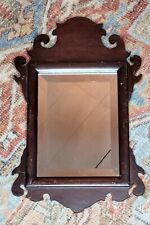 Espejo biselado antiguo de colección Chippendale estilo colonial 19x9 segunda mano  Embacar hacia Argentina
