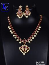 Indian Bollywood Bridal Party Wear Gold Plated Cz Jewelry Set Weding Women RM09 for sale  Shipping to South Africa