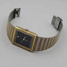 Relógio feminino Orient vintage bela pulseira tom dourado e prata mostrador preto!!! comprar usado  Enviando para Brazil