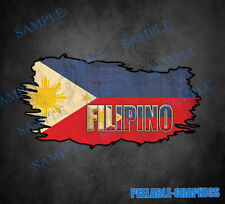 (2) Adesivo adesivo bandeira filipina Filipinas Filipinas Pinoy comprar usado  Enviando para Brazil