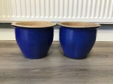 blue garden pots for sale  WAKEFIELD
