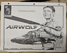 Airwolf model instructions for sale  SWINDON