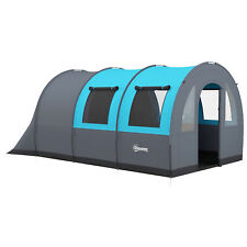 Outsunny Camping Tent, 3000mm Waterproof Family Tent for 5-6 Man, Grey and Blue for sale  Shipping to South Africa