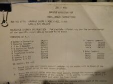 Hammond leslie E K 100  825 9502 console connector kit instructions 1974 orig! , used for sale  Shipping to South Africa