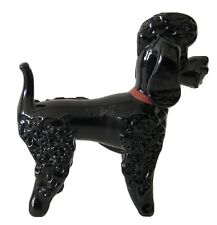 Estatueta vintage feita à mão vidro preto encaracolado poodle cachorro mini miniatura Sm comprar usado  Enviando para Brazil