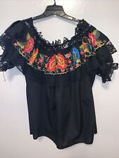 Mexican blouse black for sale  Campbell