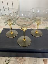 Vintage champagne coupes for sale  GOOLE