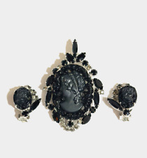 black glass victorian broach for sale  Tucson
