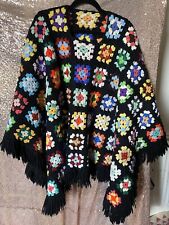 Handmade crotchet poncho for sale  PETERBOROUGH