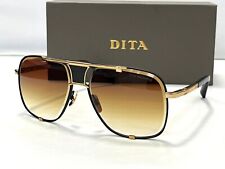 DITA Mach-Five Sunglasses DRX-2087-A-BLK-GLD-64-Z Black Frame Yellow Gold Lenses for sale  Shipping to South Africa